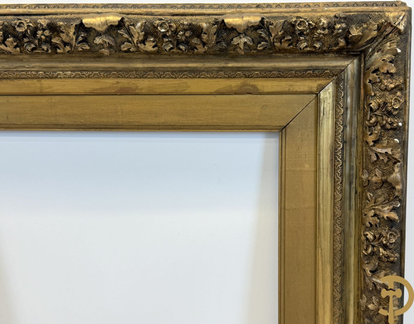 Oude grote vergulde Louis XV lijsten : 3 stuks