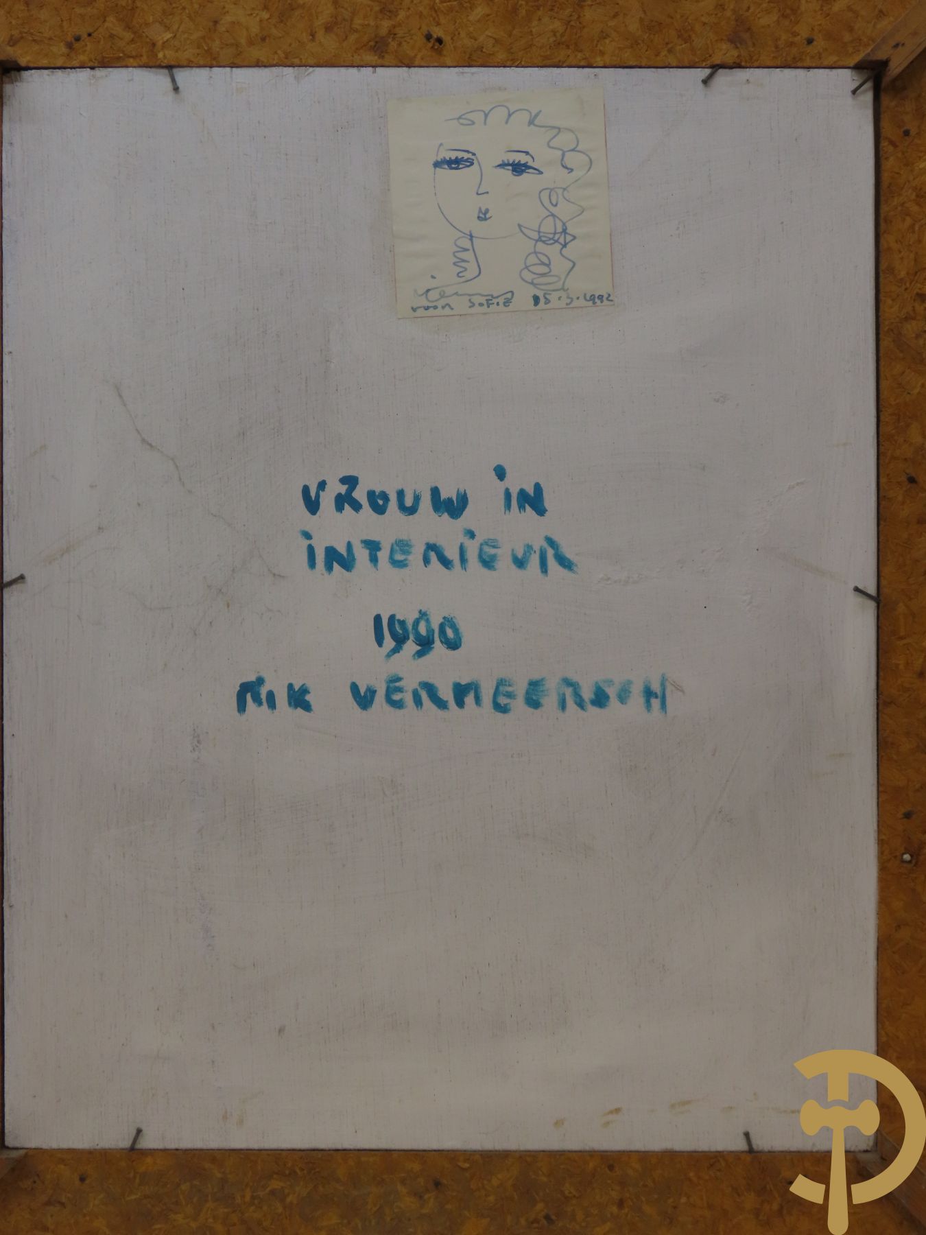 RV gemonogrammeerd 1990 (Rik Vermeersch verso) 