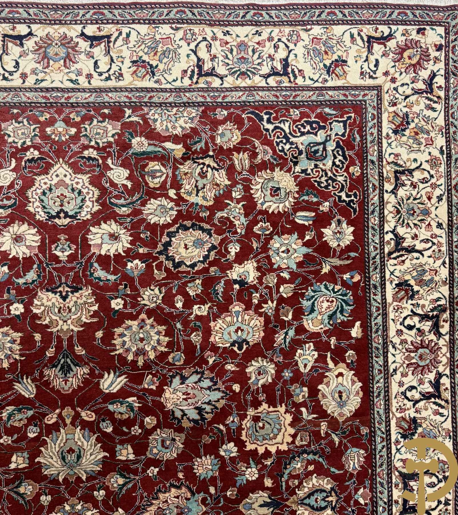 Oosters handgeknoopt tapijt Tabriz