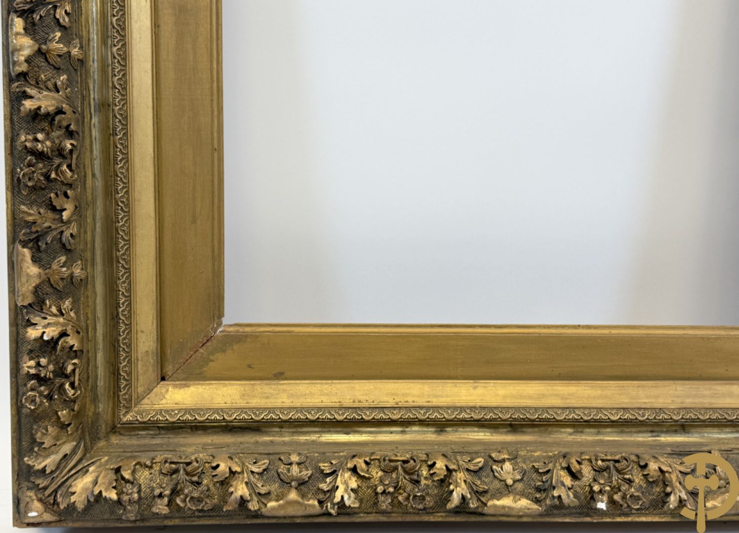 Oude grote vergulde Louis XV lijsten : 3 stuks