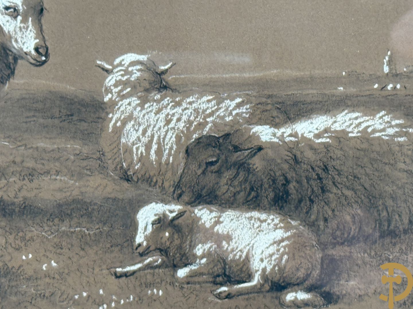 VERBOECKHOVEN Eugène getekend f.1877 