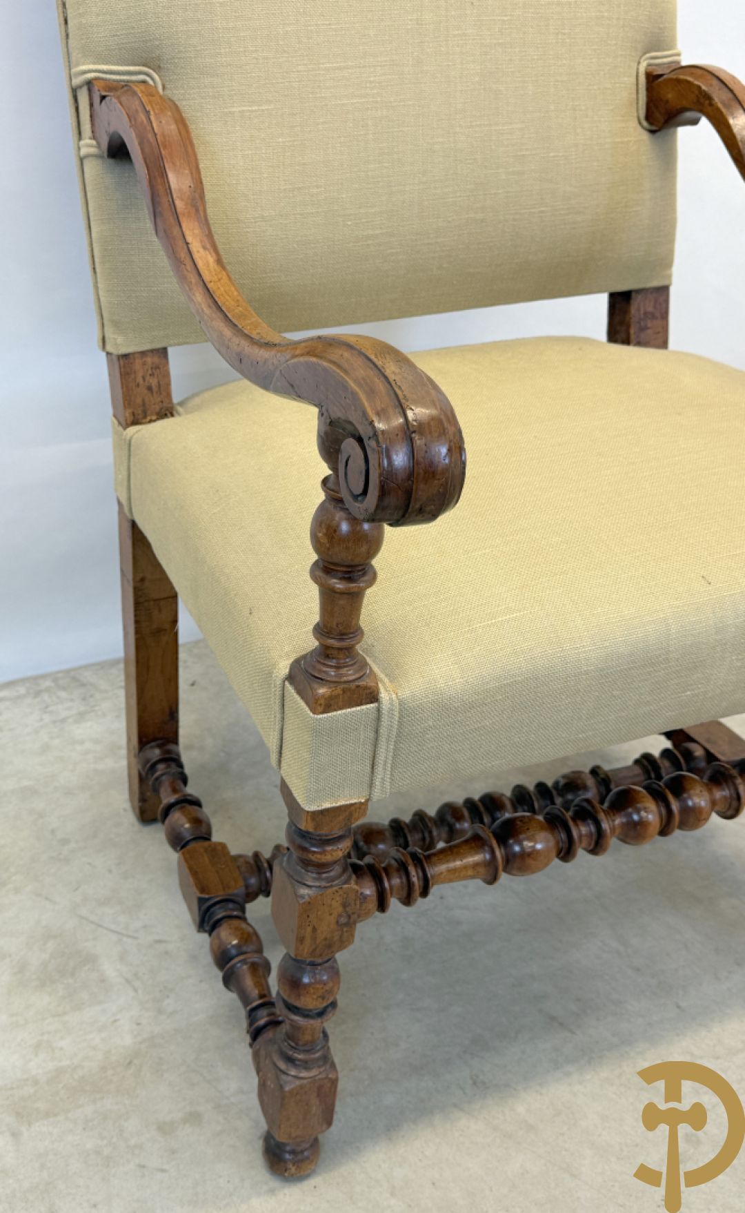 Paar notelaren Louis XVIII armzetels