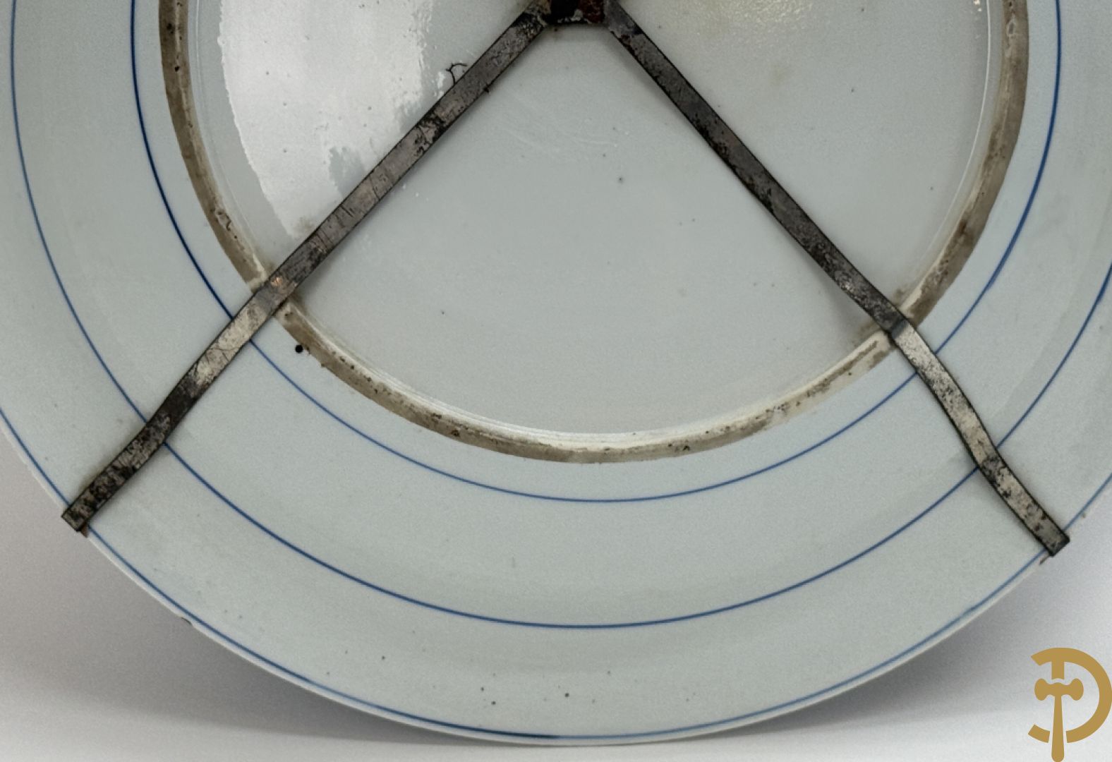 Chinese blauw/wit porseleinen schotel 