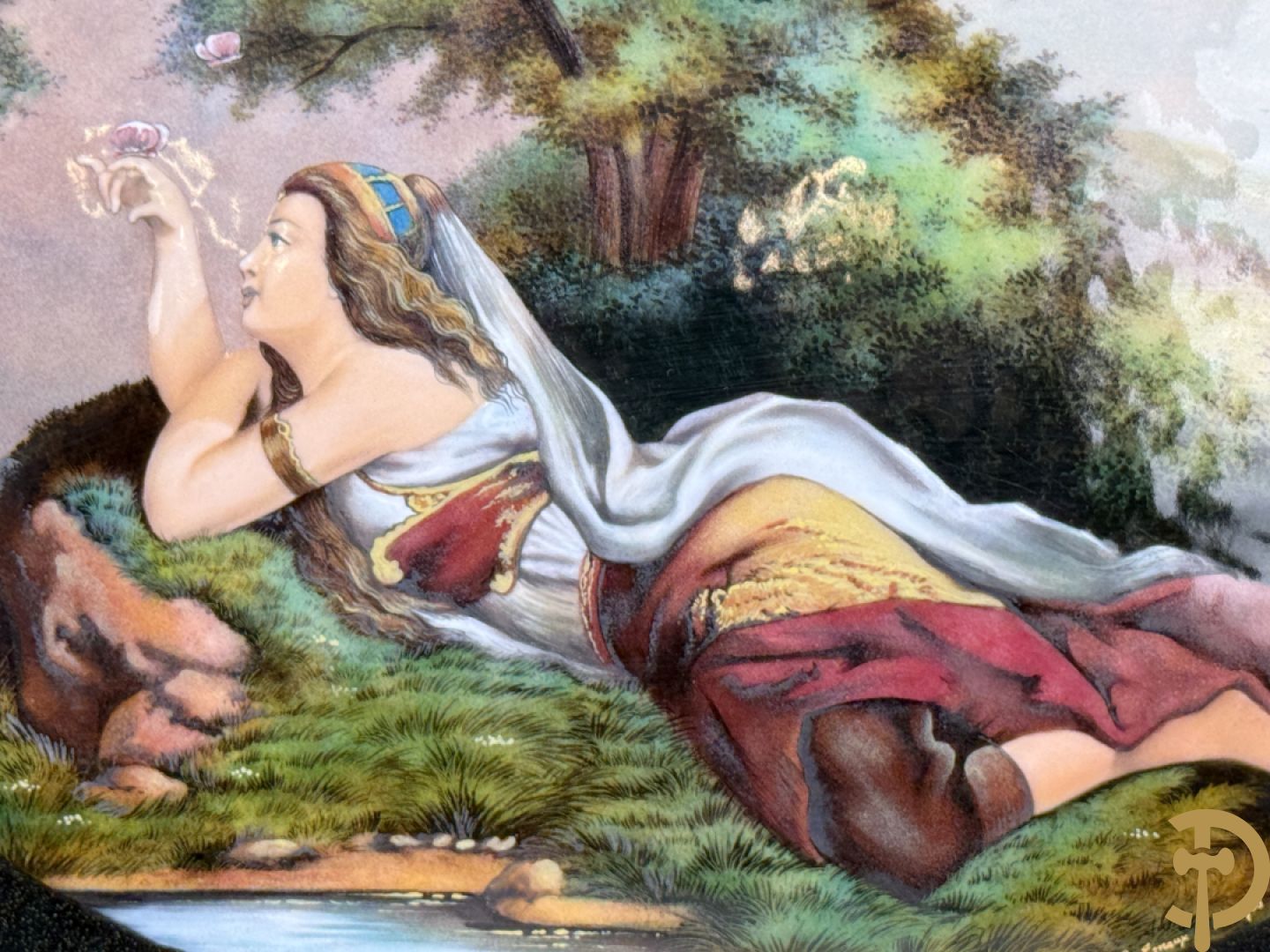 GRAFEUIL A. getekend Emaux de Limoges 