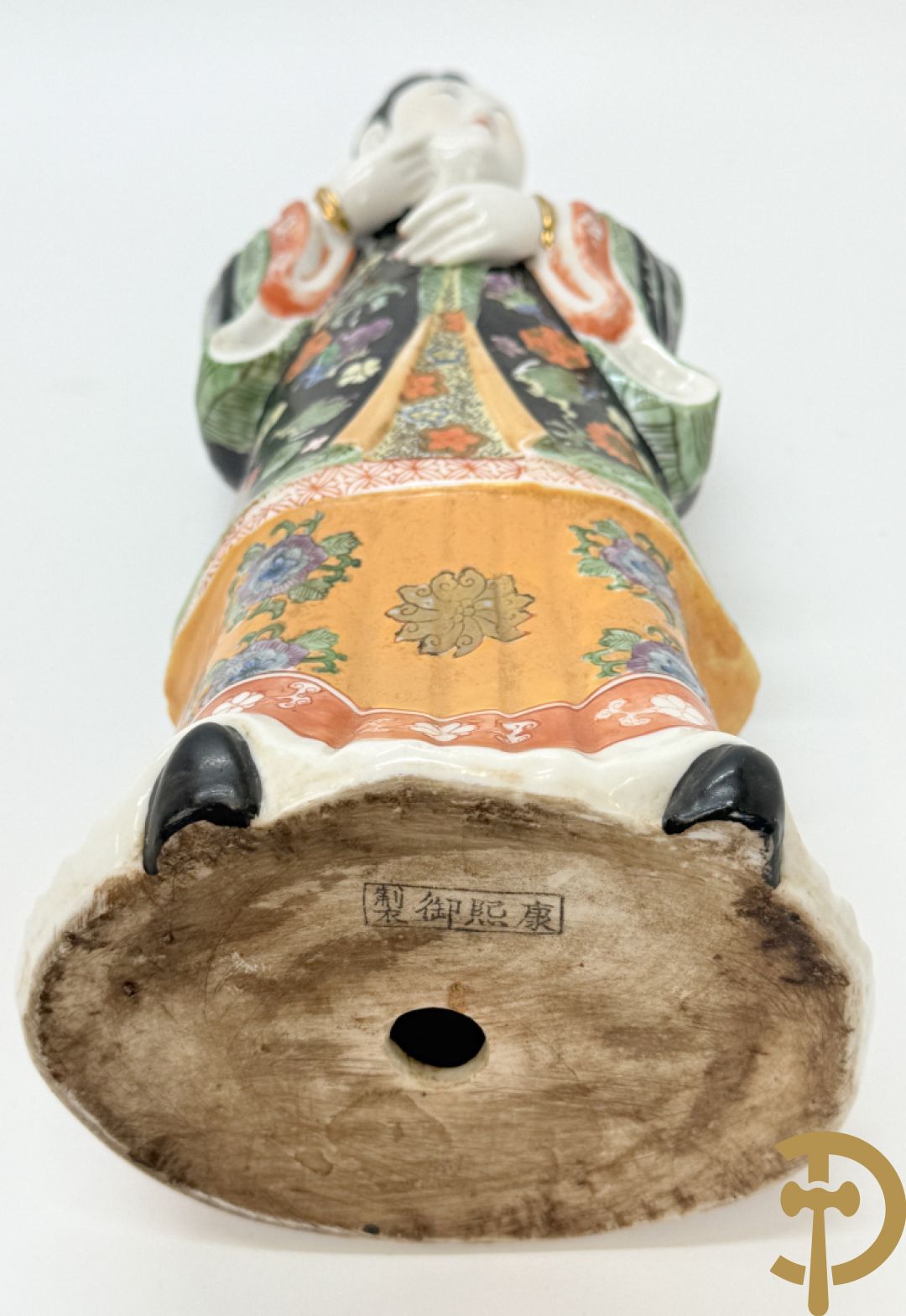 Porseleinen handbeschilderde geisha