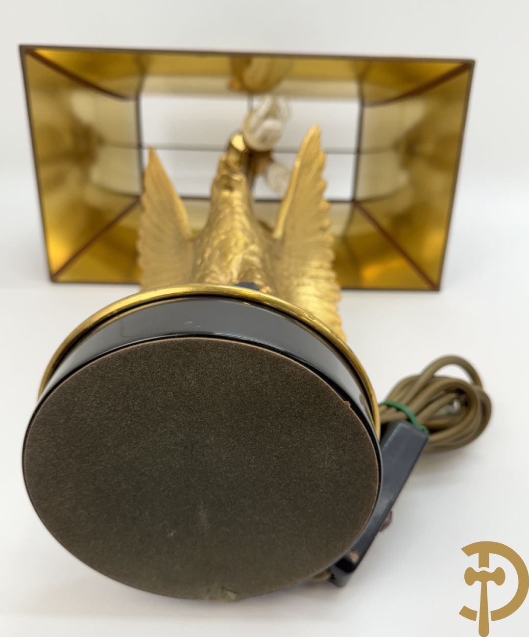 Vintage lampadaire met adelaar, Deknudt