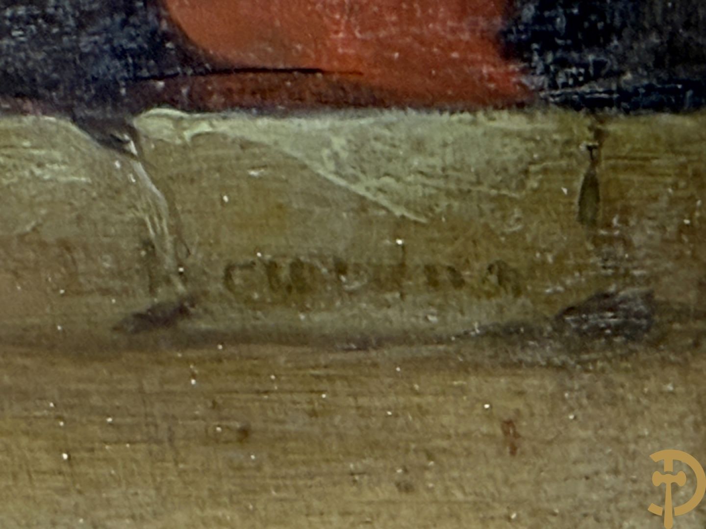 Onleesbaar getekend (Cleemans ?) 