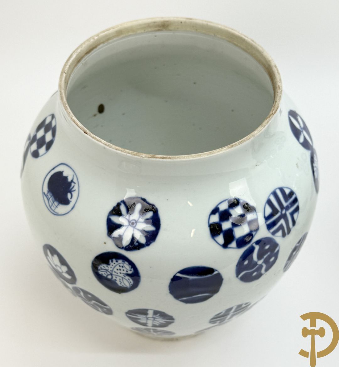 Paar blauw/witte Chinese gemberpotten