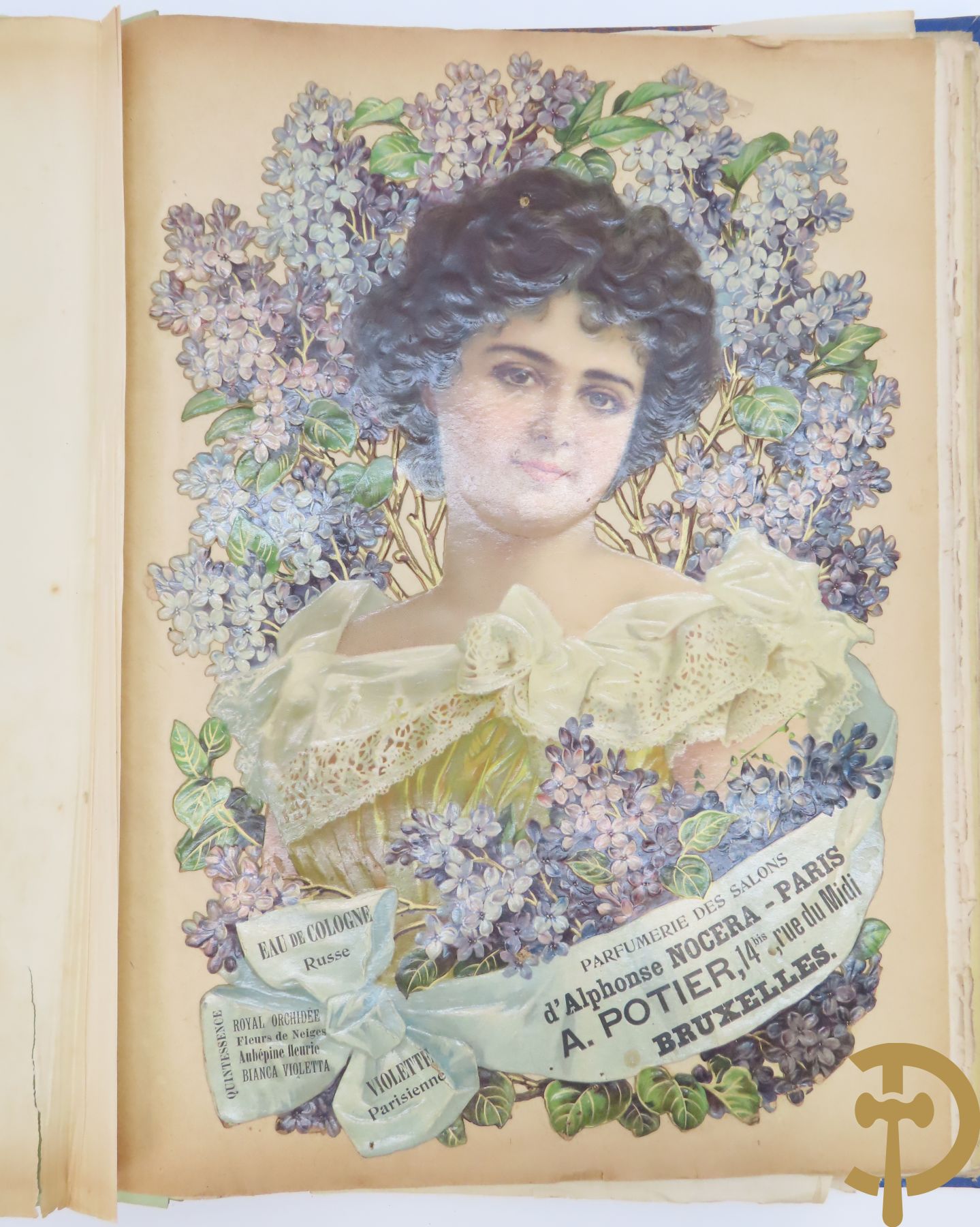 Verzamelmap met +/-30 Art Nouveau chromolitho