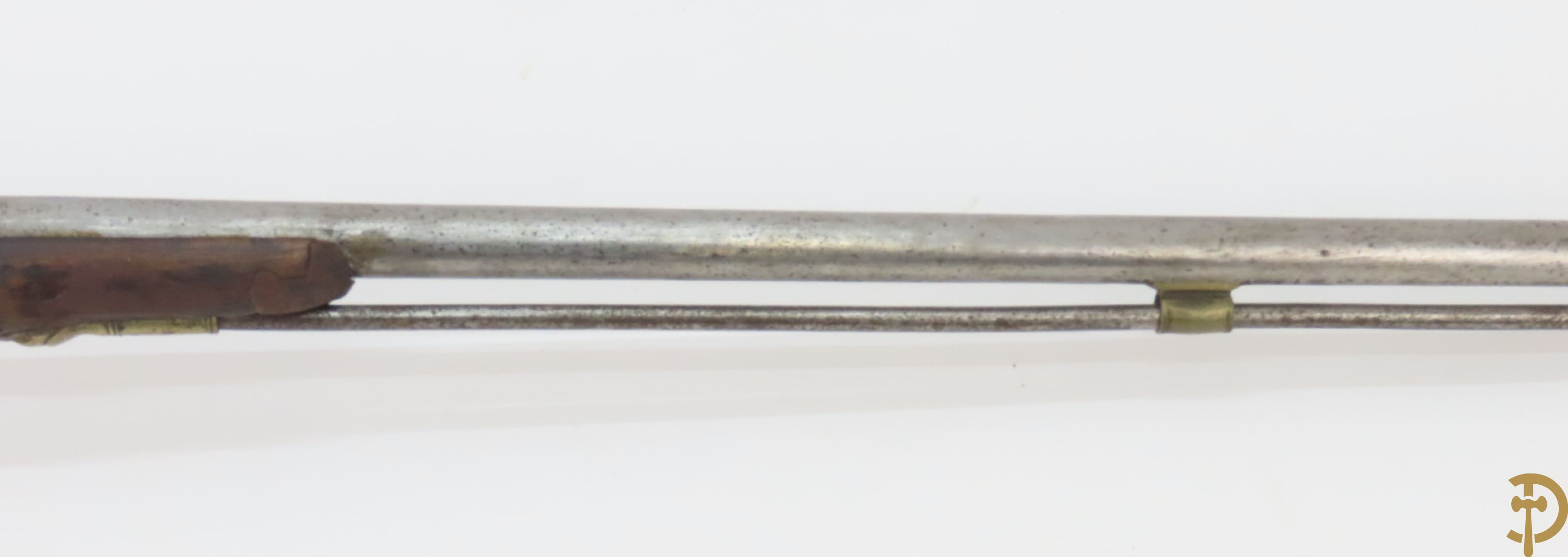 Antiek silex geweer met opstamper - (Antiek sierwapen daterend voor 1893 - kopers gebonden aan de Belgische wetgeving)
