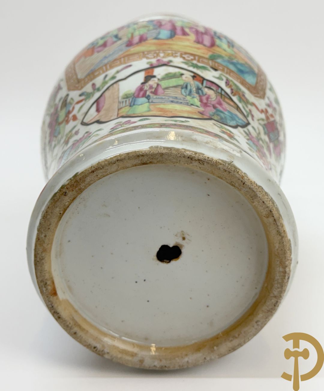 Paar Chinese porseleinen Kanton vazen