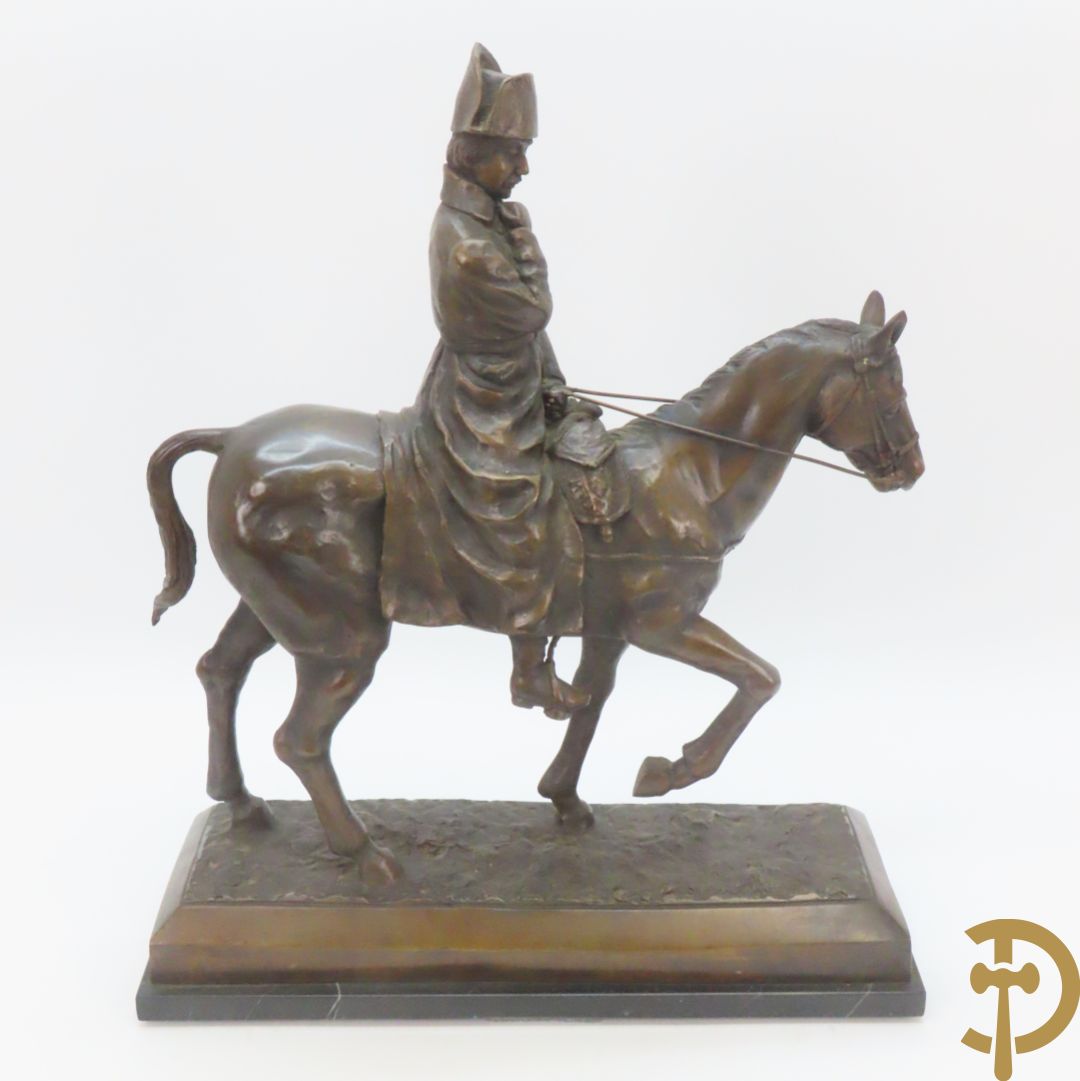 MAISSONIER (naar) 'Ruiter te paard' replica bronzen beeld