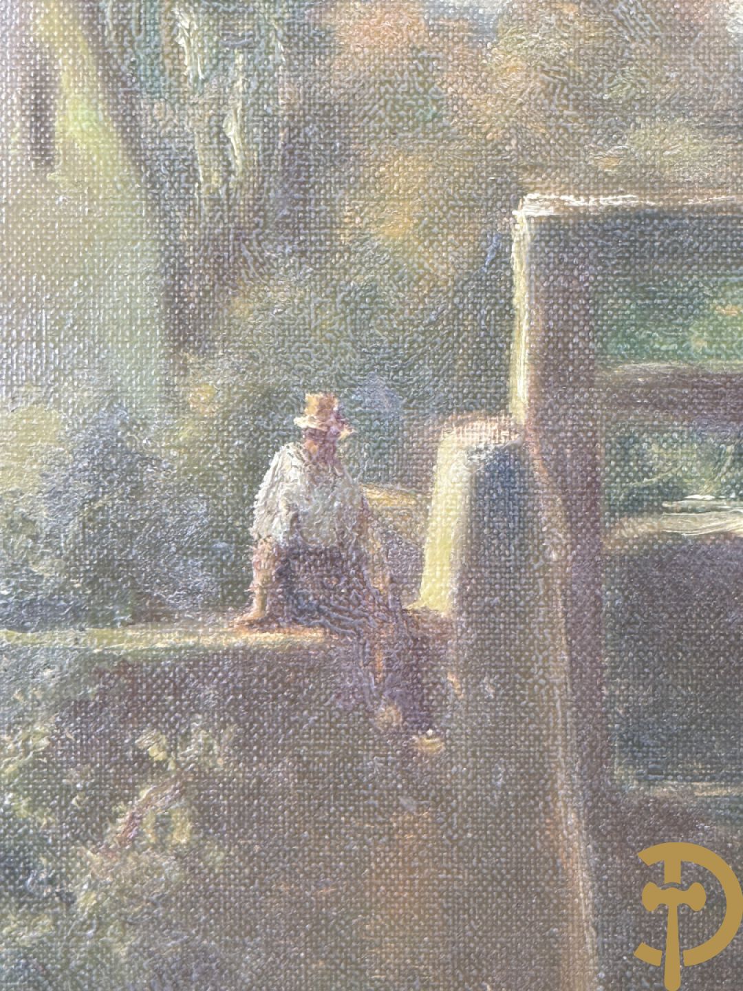 CATY getekend Geanimeerd zicht op watermolen