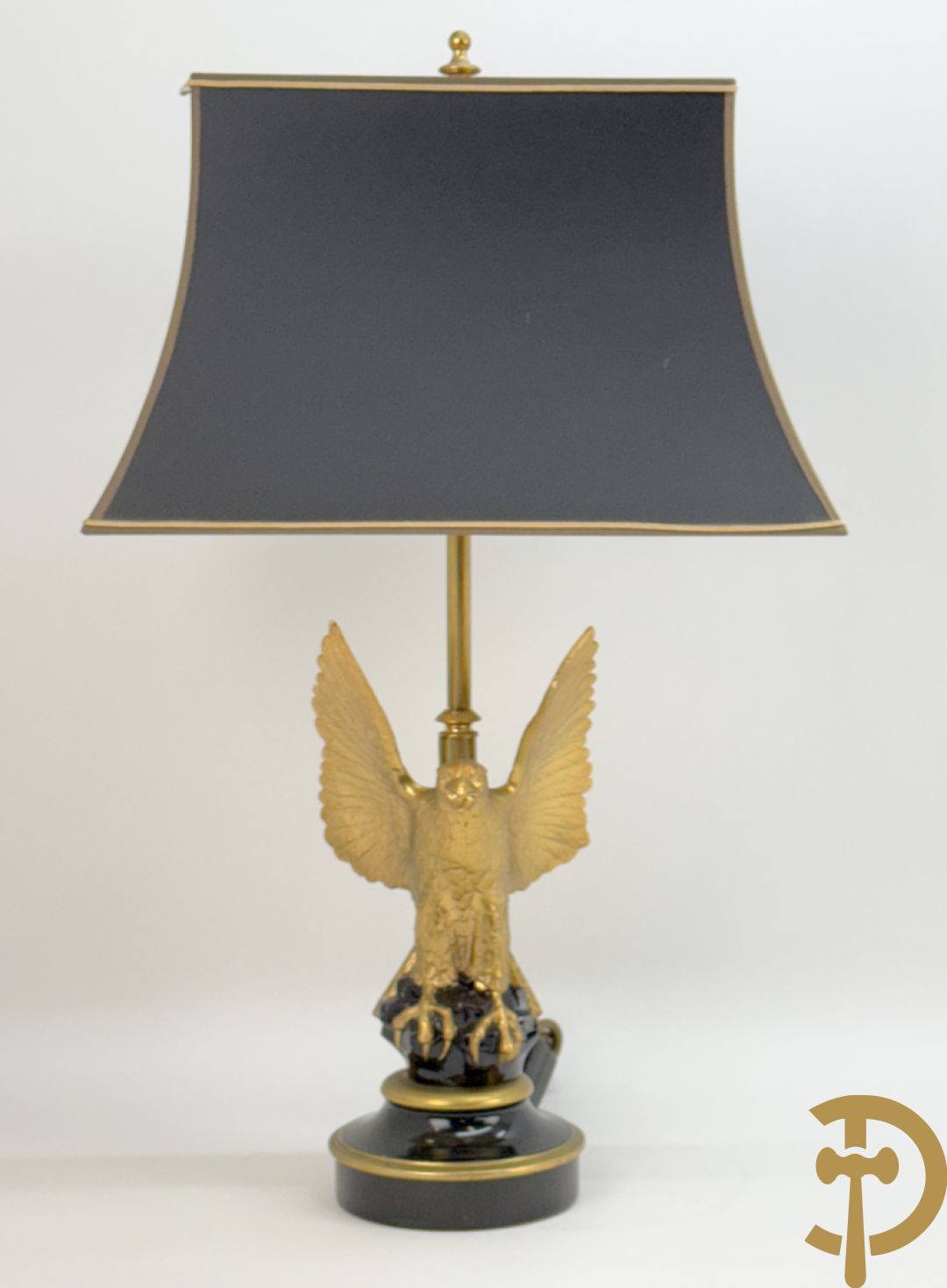 Vintage lampadaire met adelaar, Deknudt
