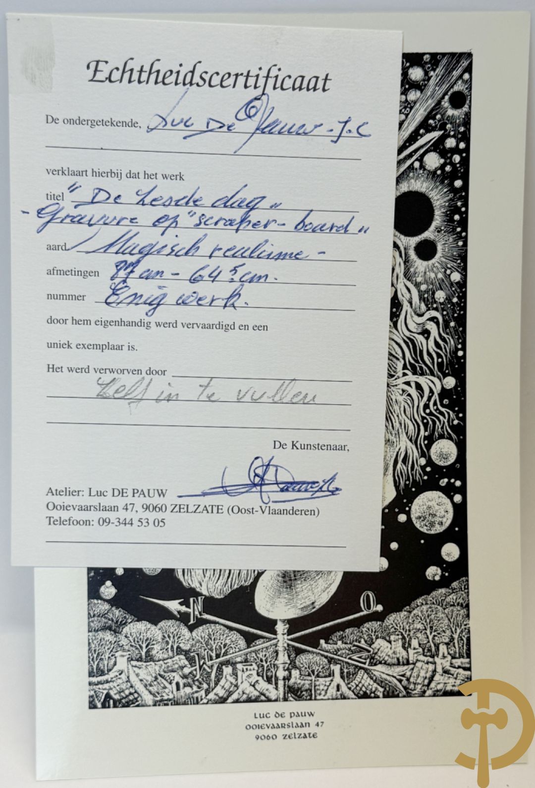 DE PAUW Luc J.C. getekend 