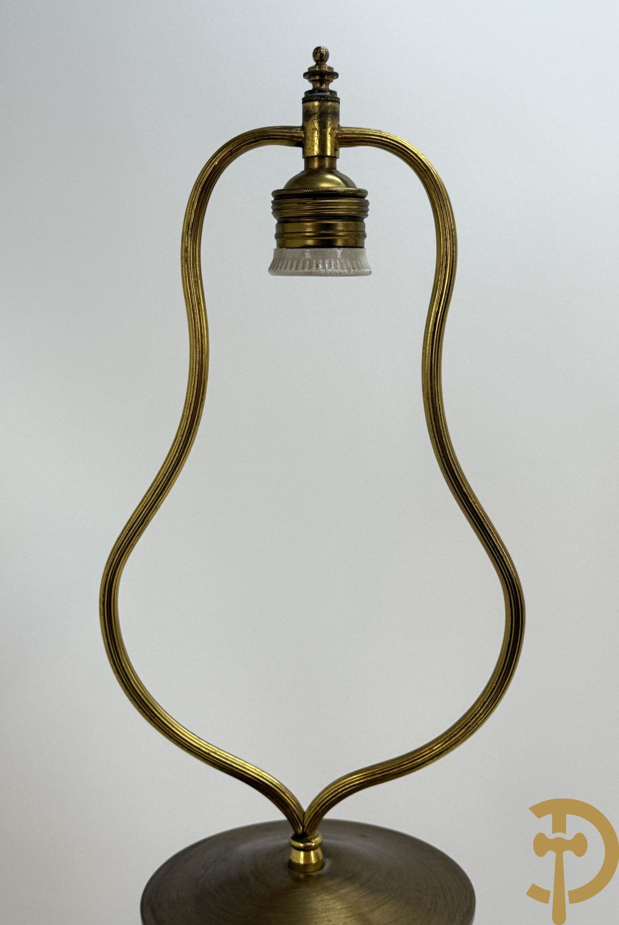 Art deco vaas, in de stijl van Millet Paul, als lampadaire gemonteerd