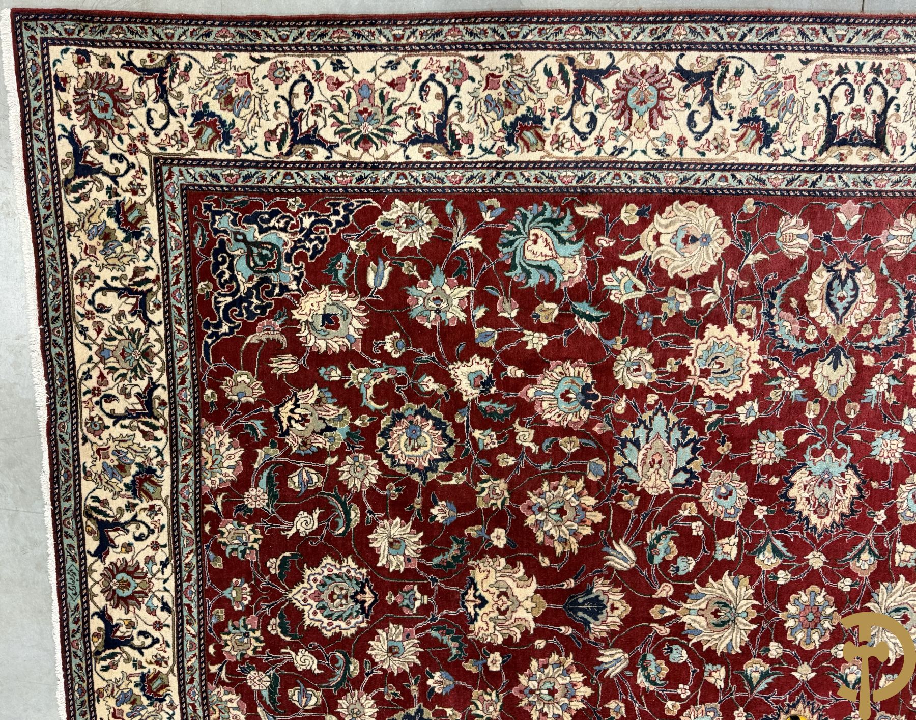 Oosters handgeknoopt tapijt Tabriz