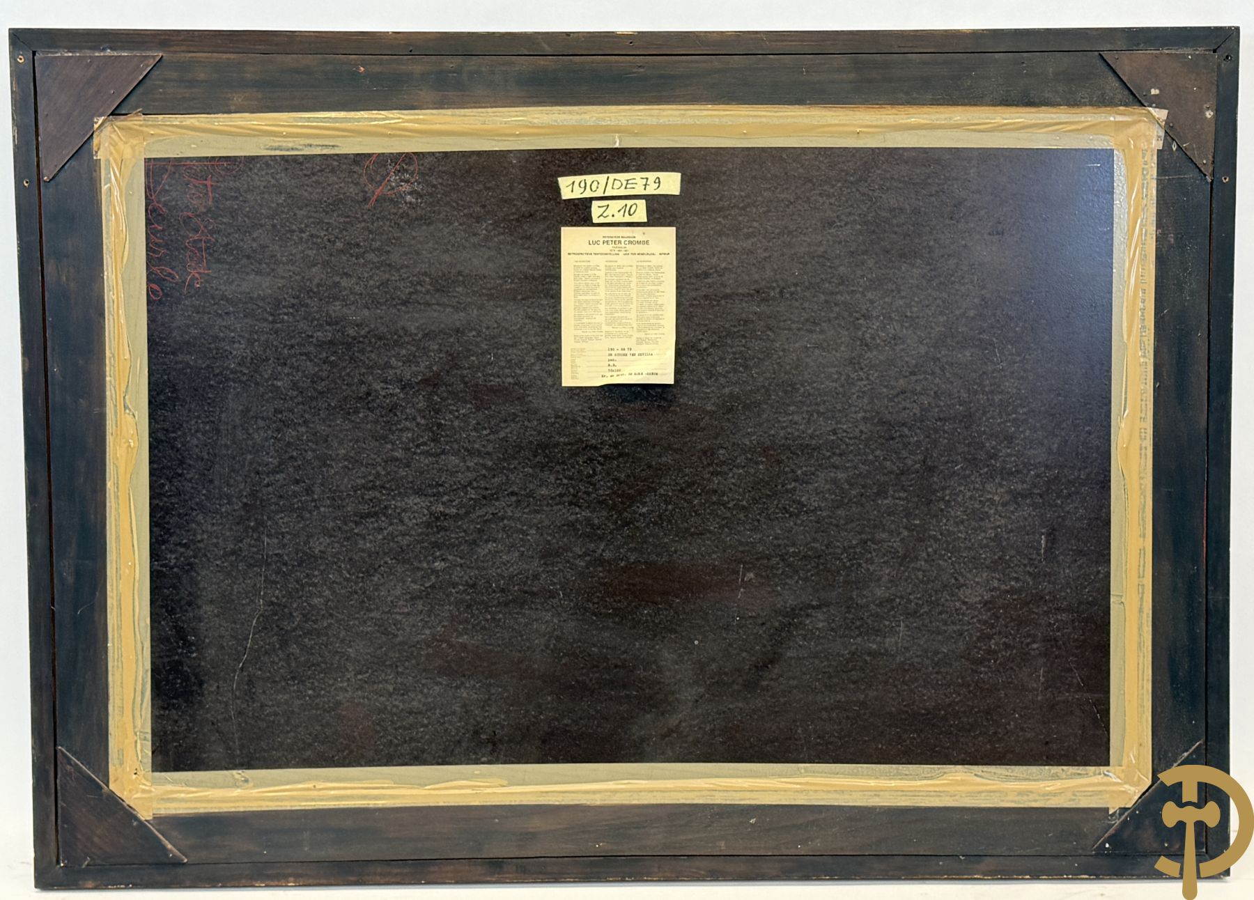 CROMBE Luc Peter verso gemerkt 