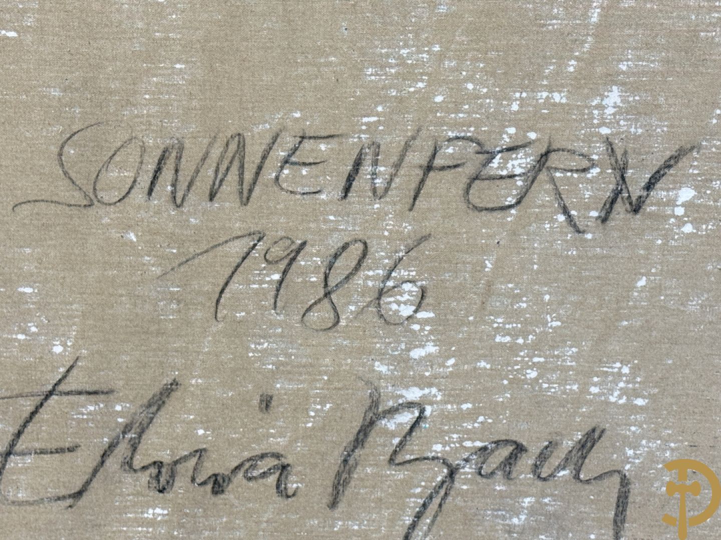 BACH Elvira 1986 getekend verso 