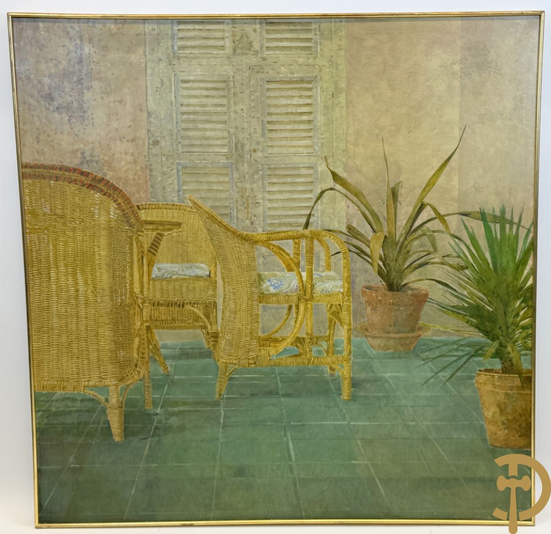 SCHLEE J. (Jaap) getekend Patio 1980-1981, 