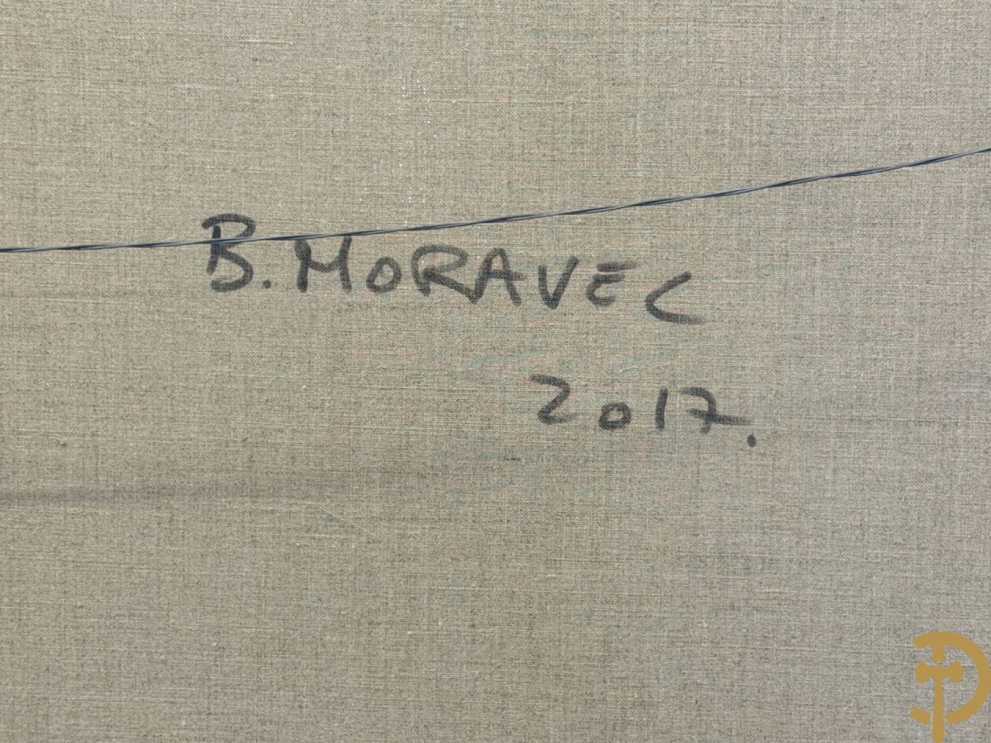 MORAVEL B. 2017 verso getekend 