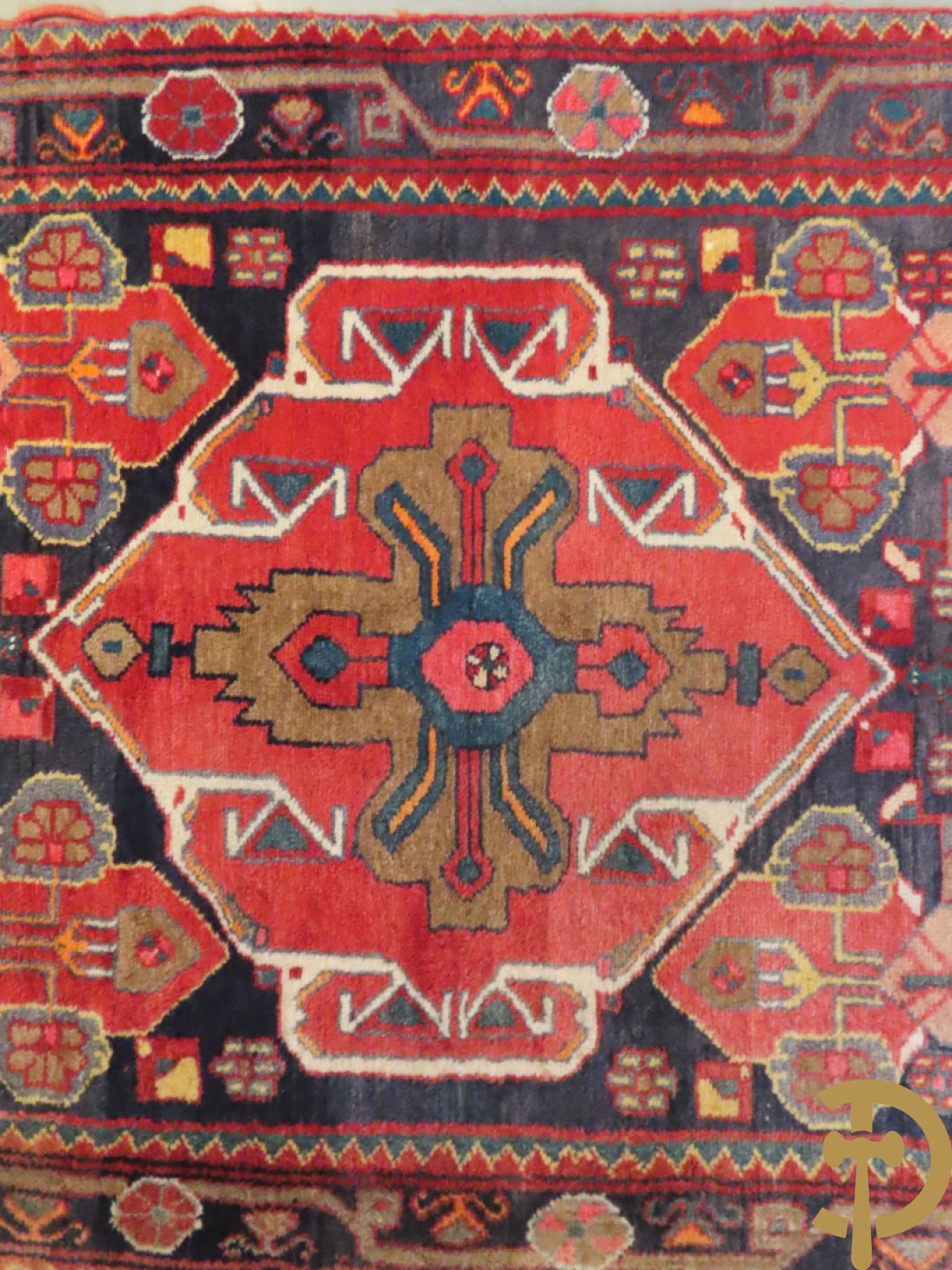 Drie oosterse handgeknoopte tapijten Kaukasus