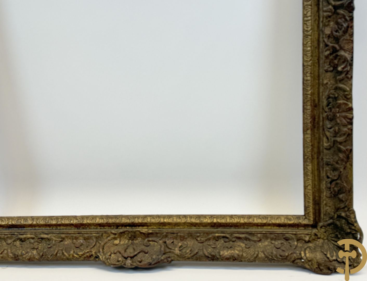 Oude grote vergulde Louis XV lijsten : 3 stuks