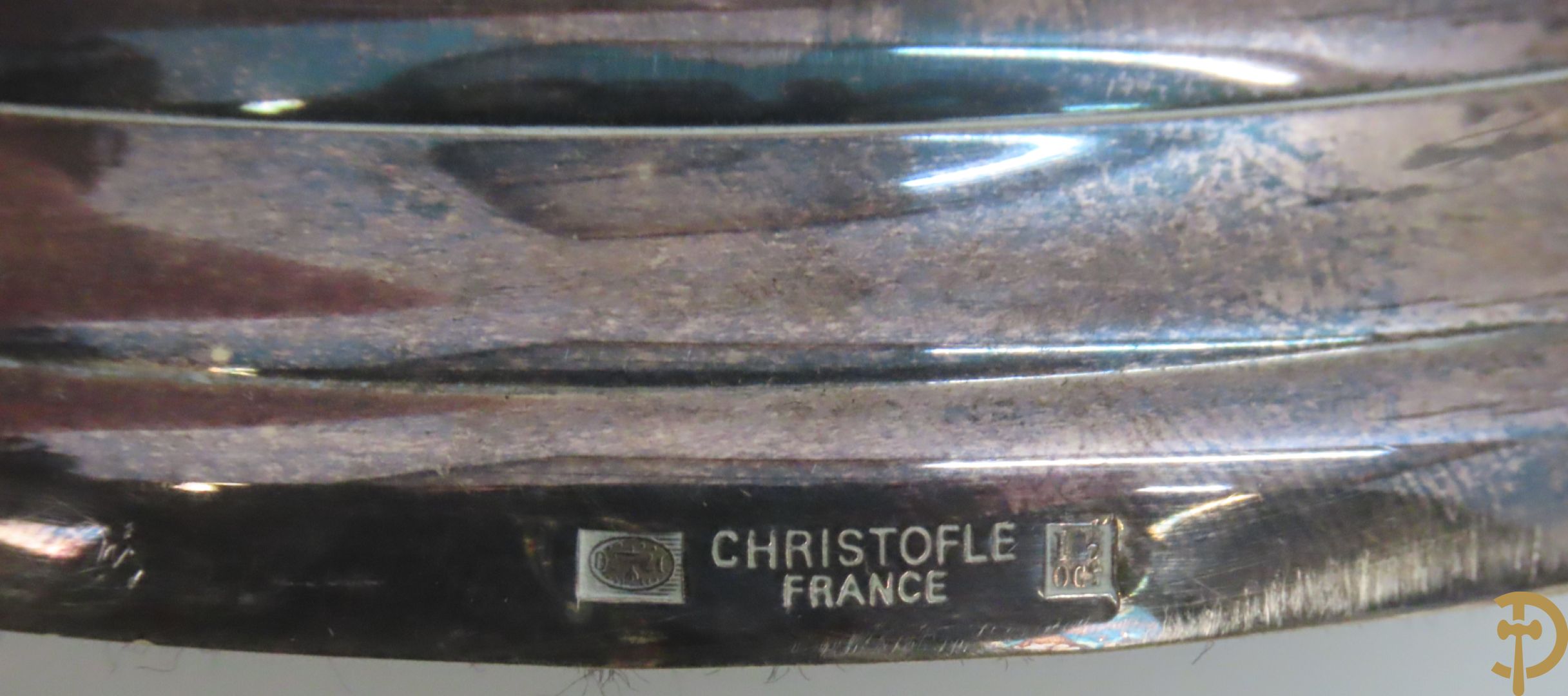 Zes paar verzilverde kandelaars