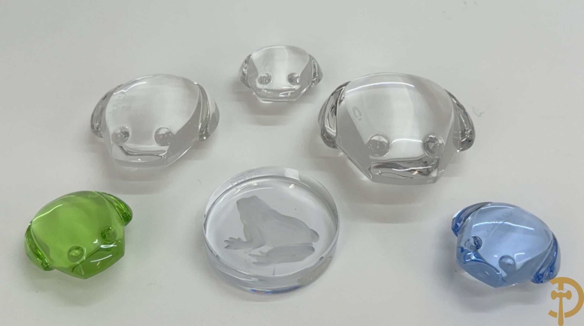 Set van zes kikkers Val-Saint-Lambert