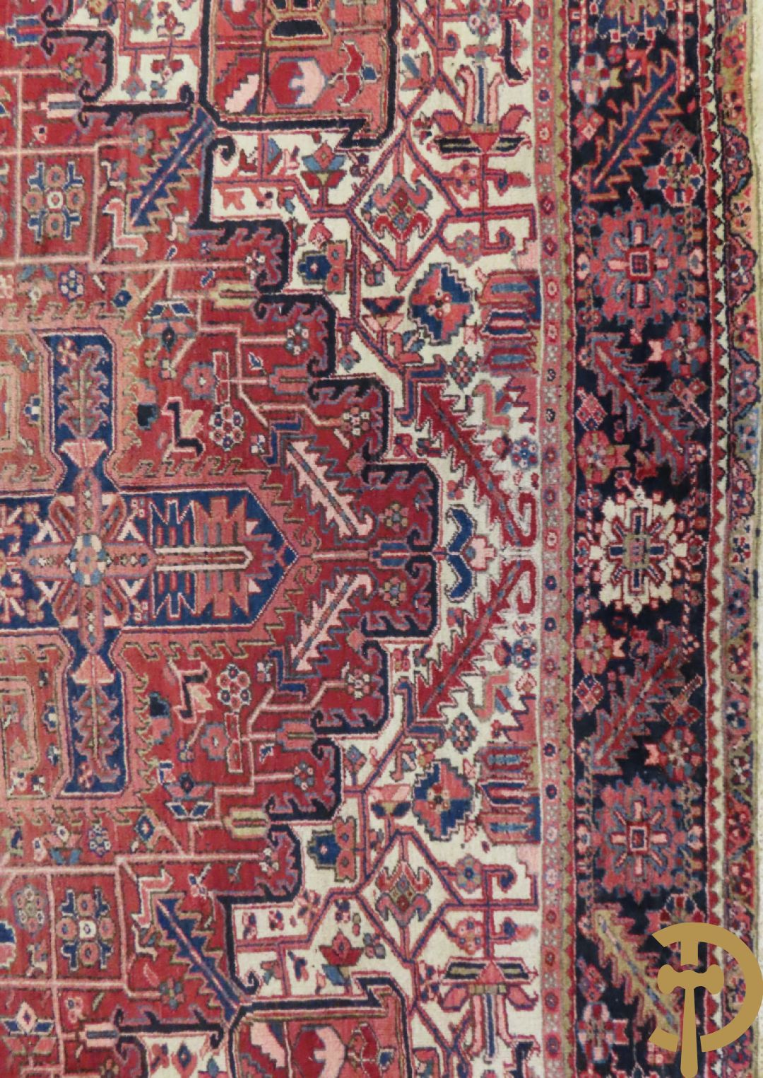 Oosters handgeknoopt tapijt Heriz