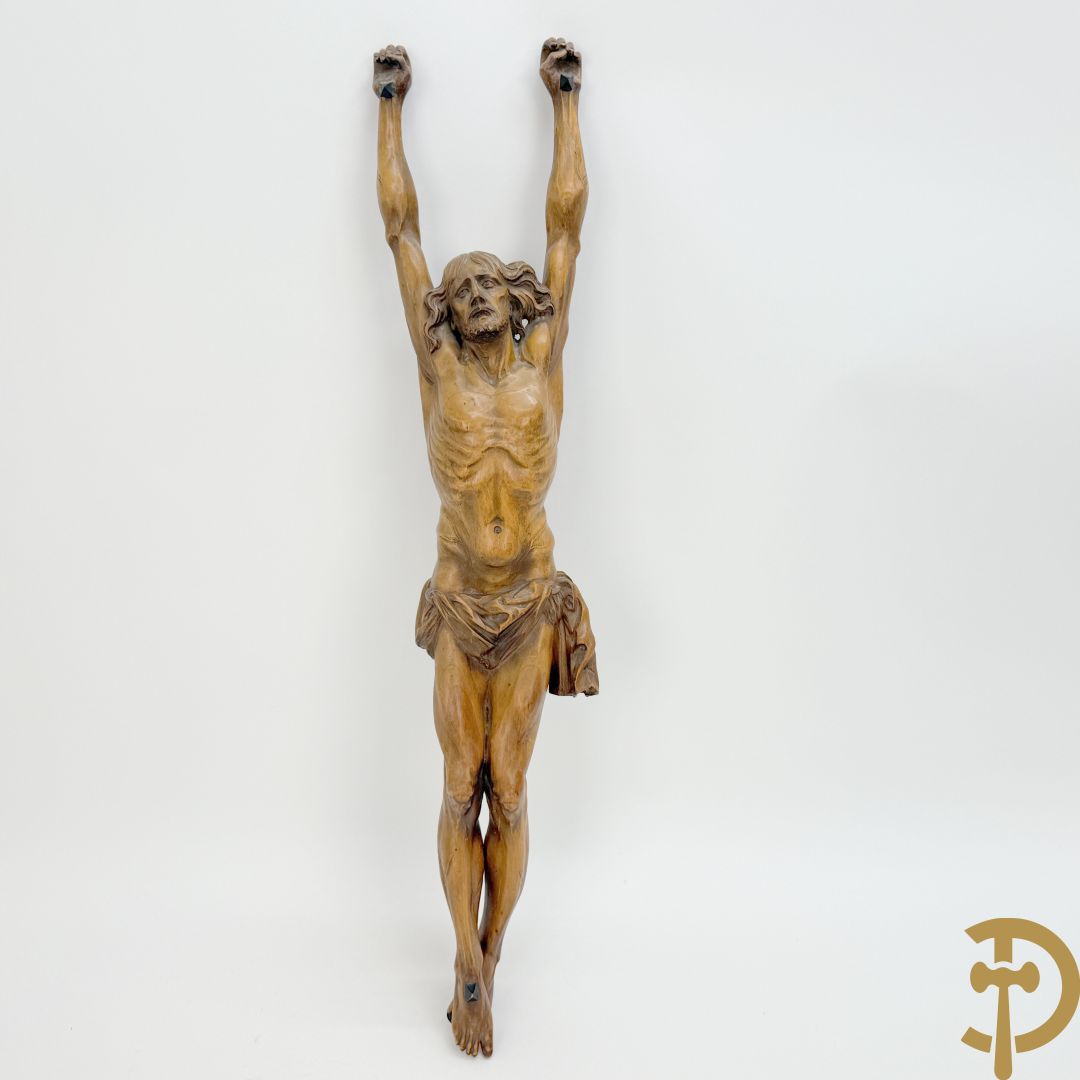 Gesculpteerde houten Jansenistische corpus