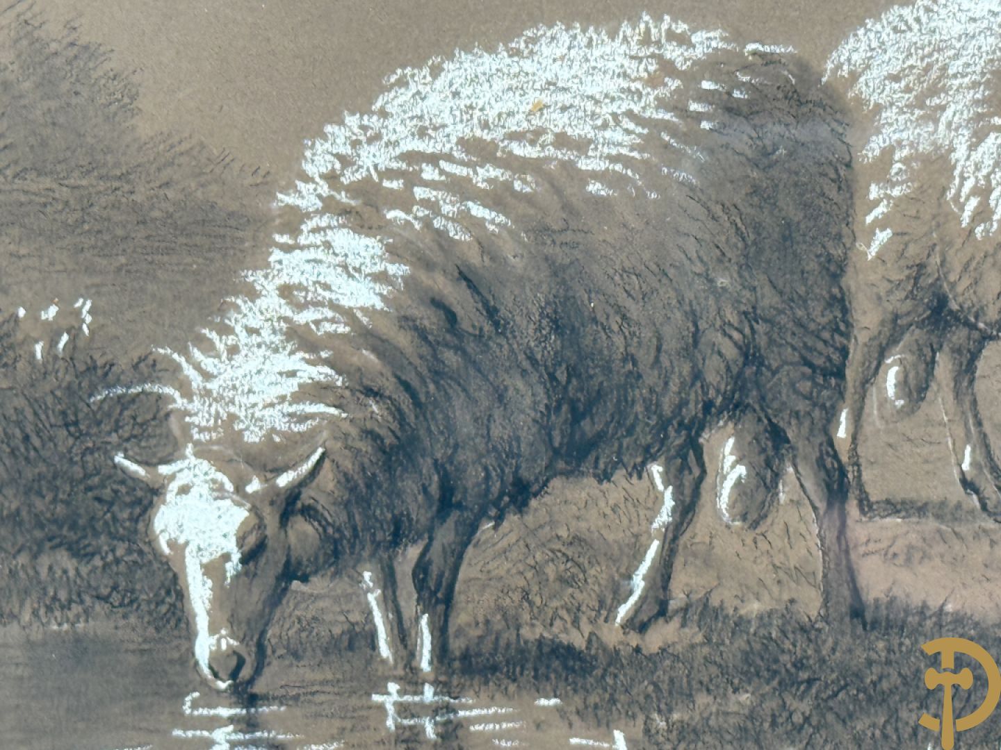 VERBOECKHOVEN Eugène getekend f.1877 