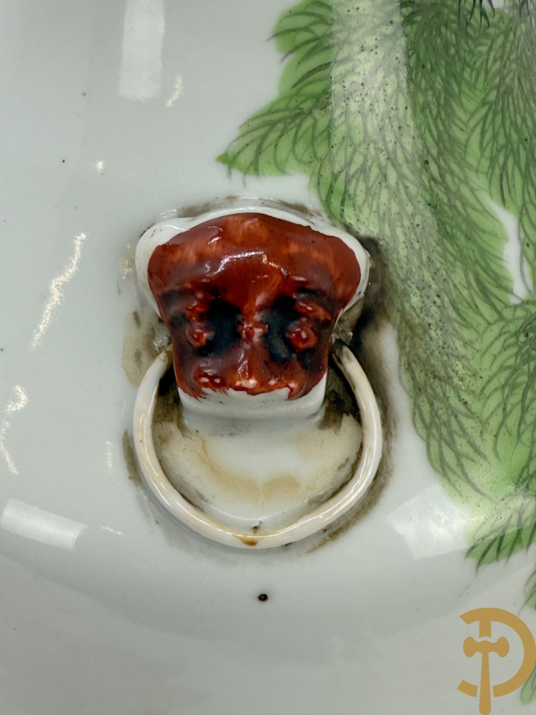 Chinese porseleinen vaas met decor van bloemen en vogels