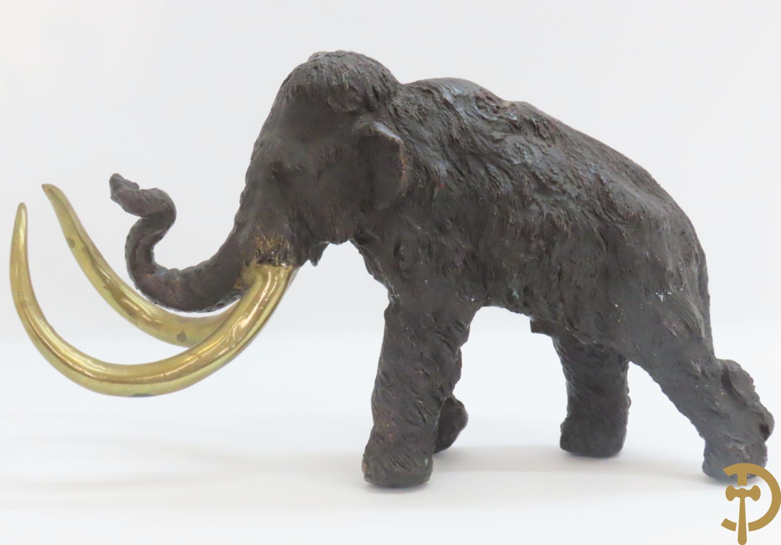 Ongetekend decoratief bronzen beeld van een mammoet