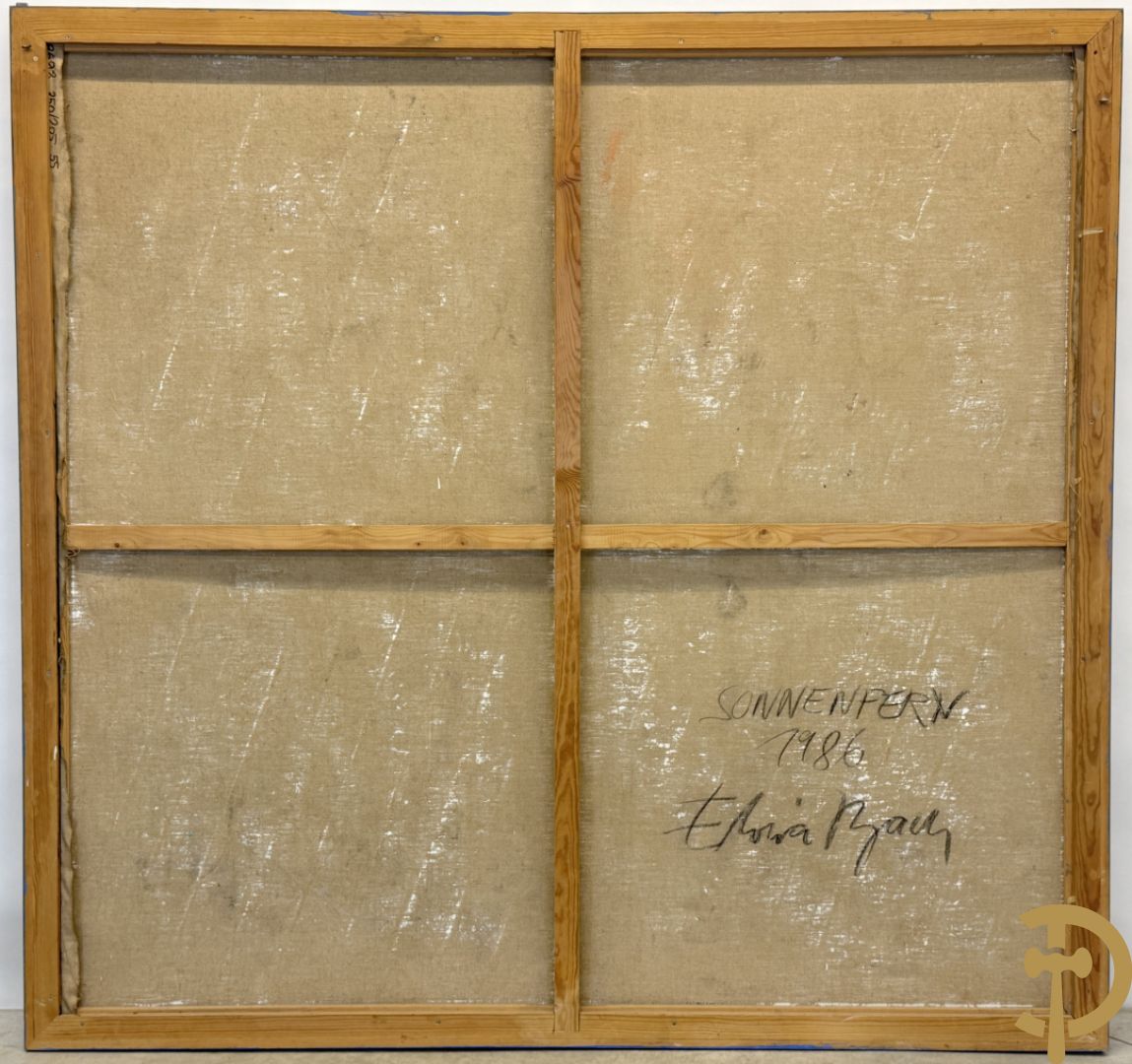 BACH Elvira 1986 getekend verso 