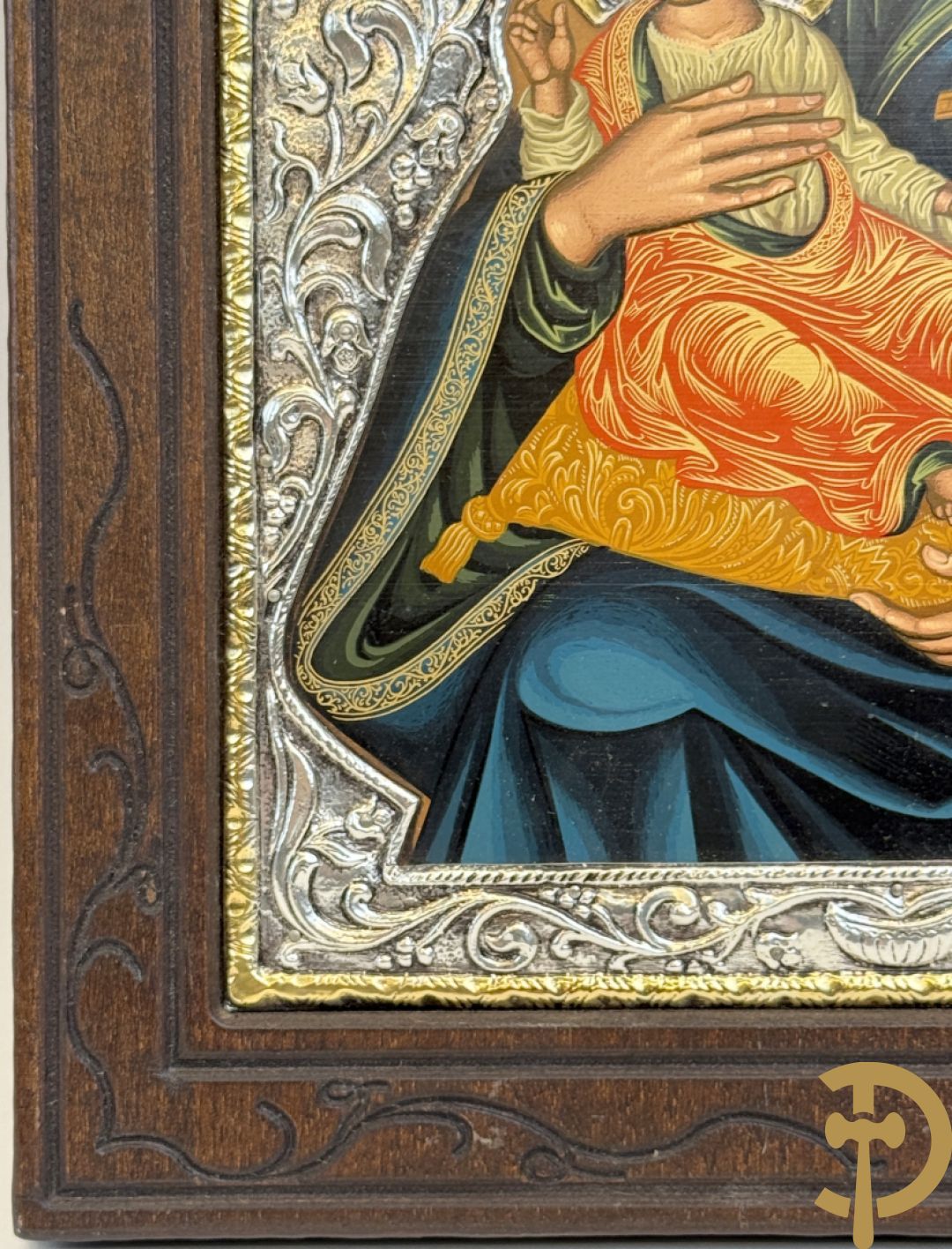 Ikoon met zilveren rizza 