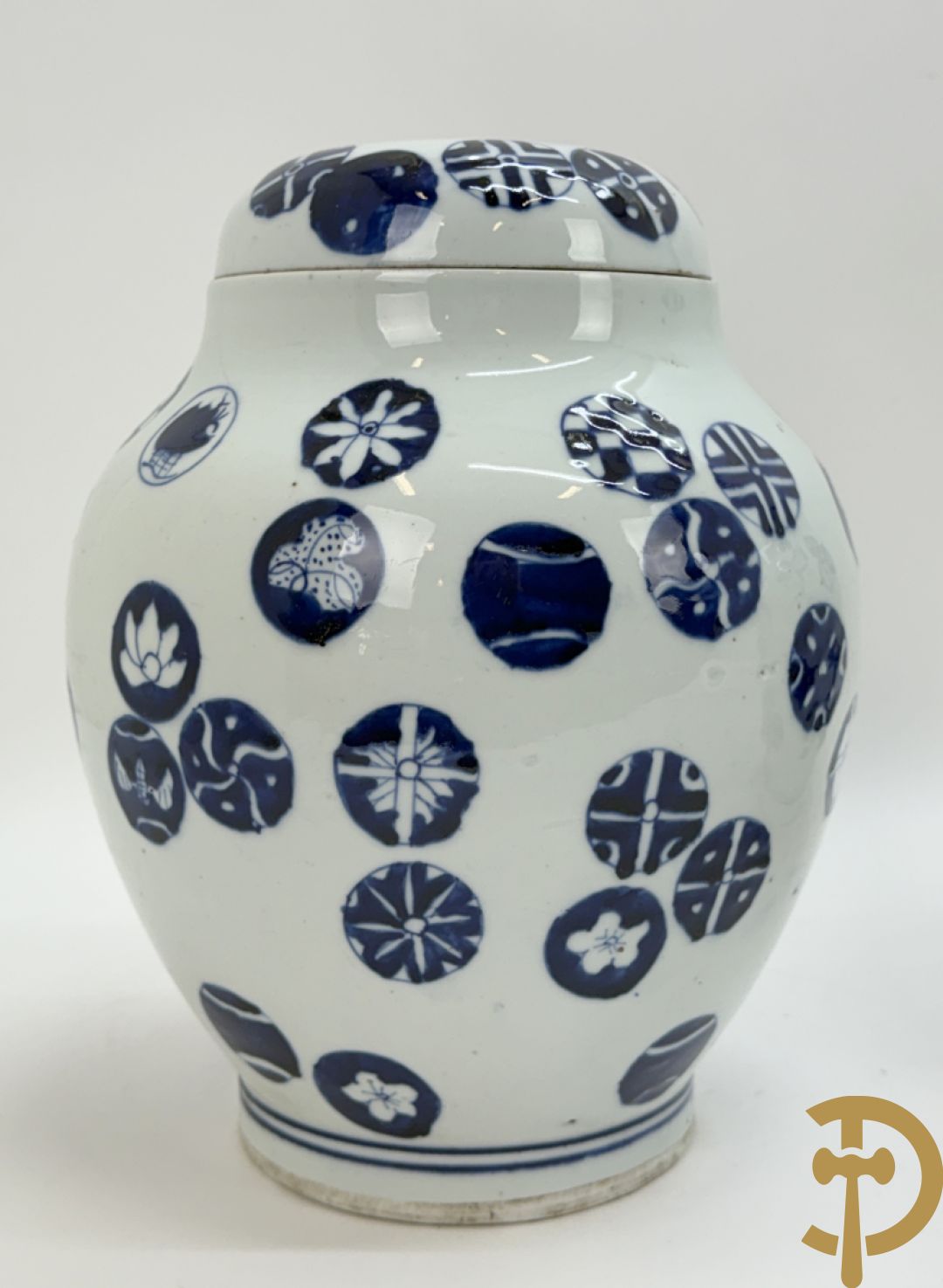 Paar blauw/witte Chinese gemberpotten