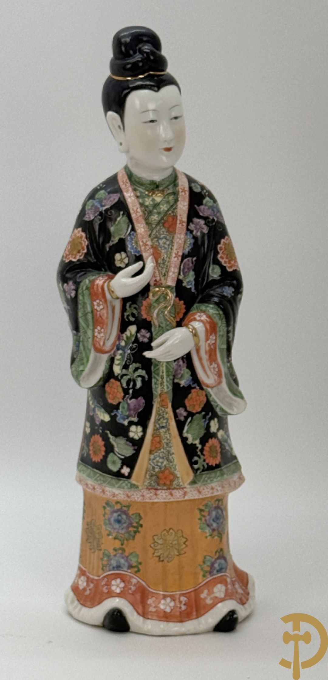 Porseleinen handbeschilderde geisha