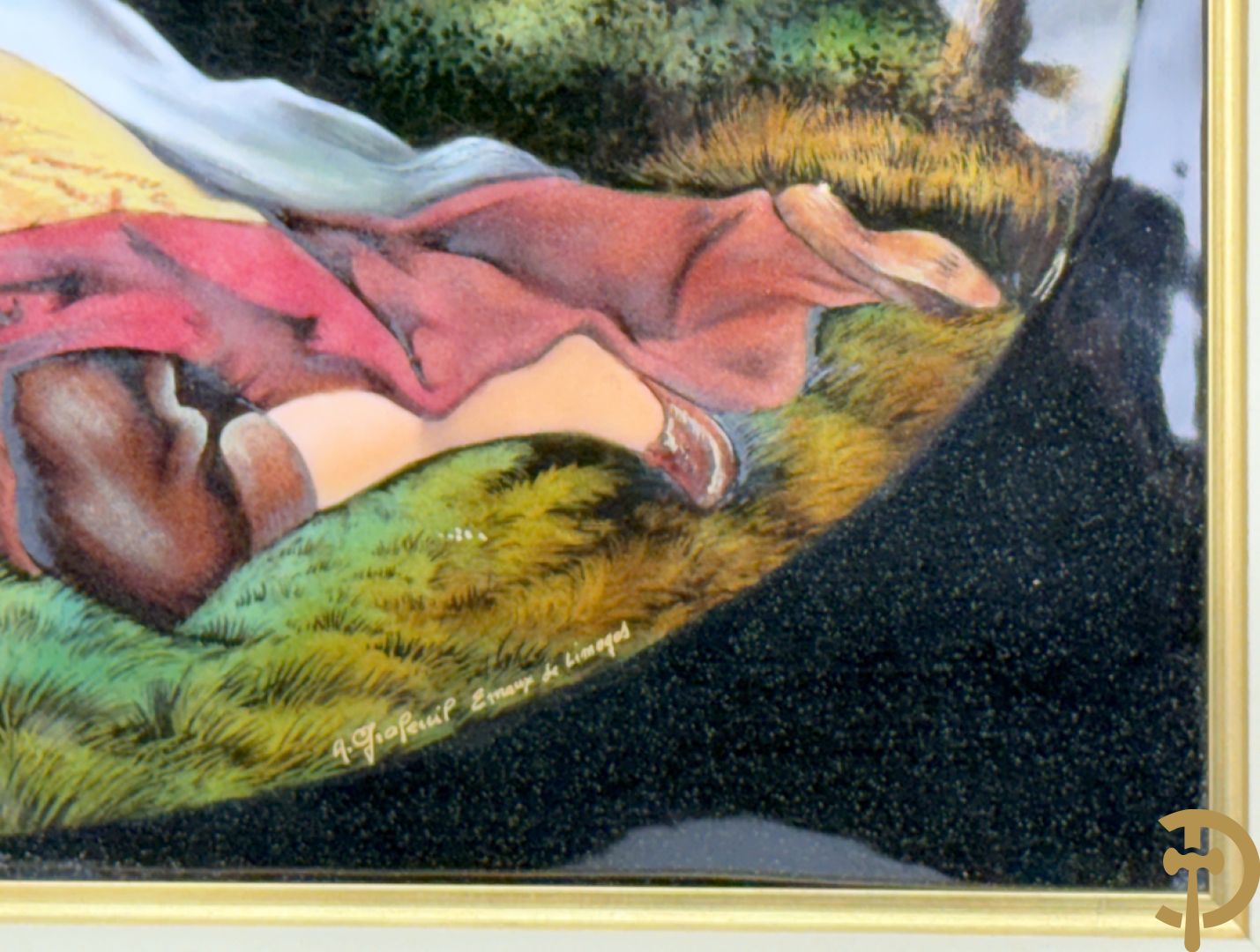 GRAFEUIL A. getekend Emaux de Limoges 