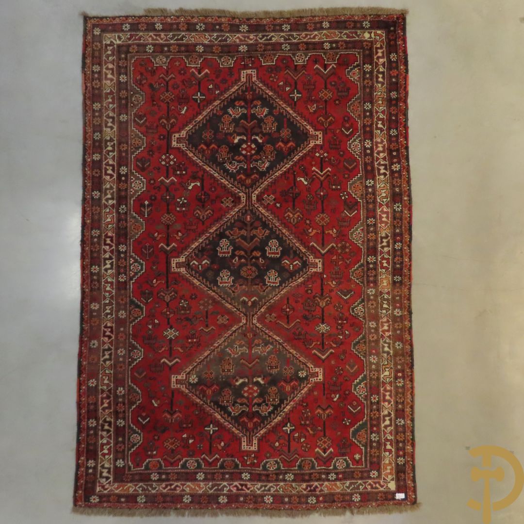 Oosters handgeknoopt tapijt Shiraz