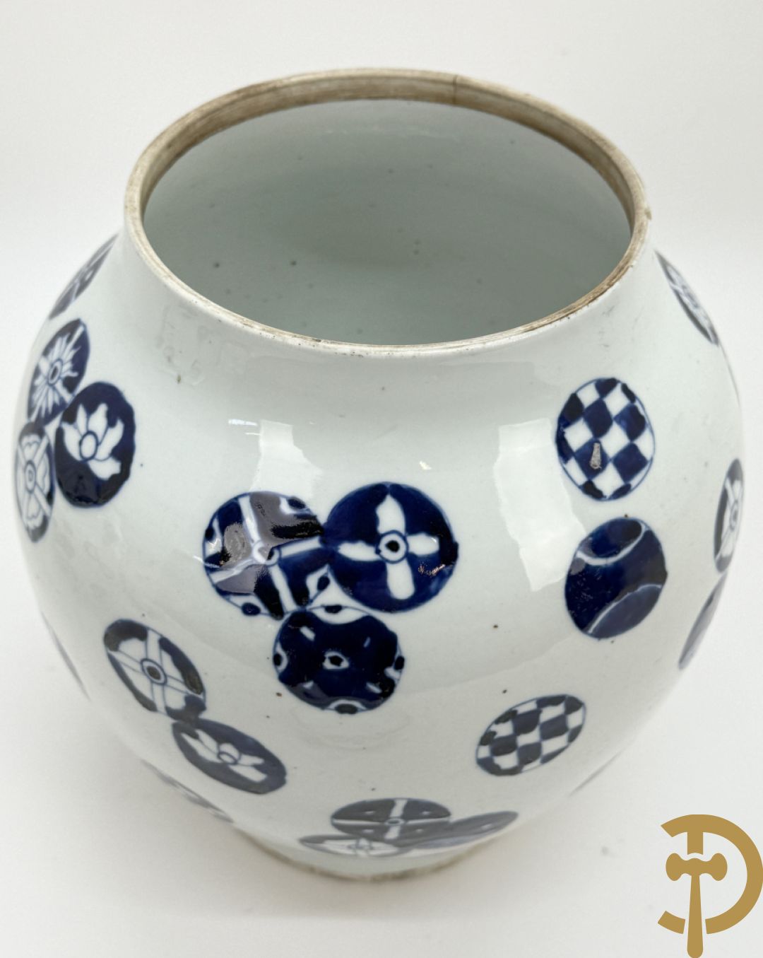 Paar blauw/witte Chinese gemberpotten