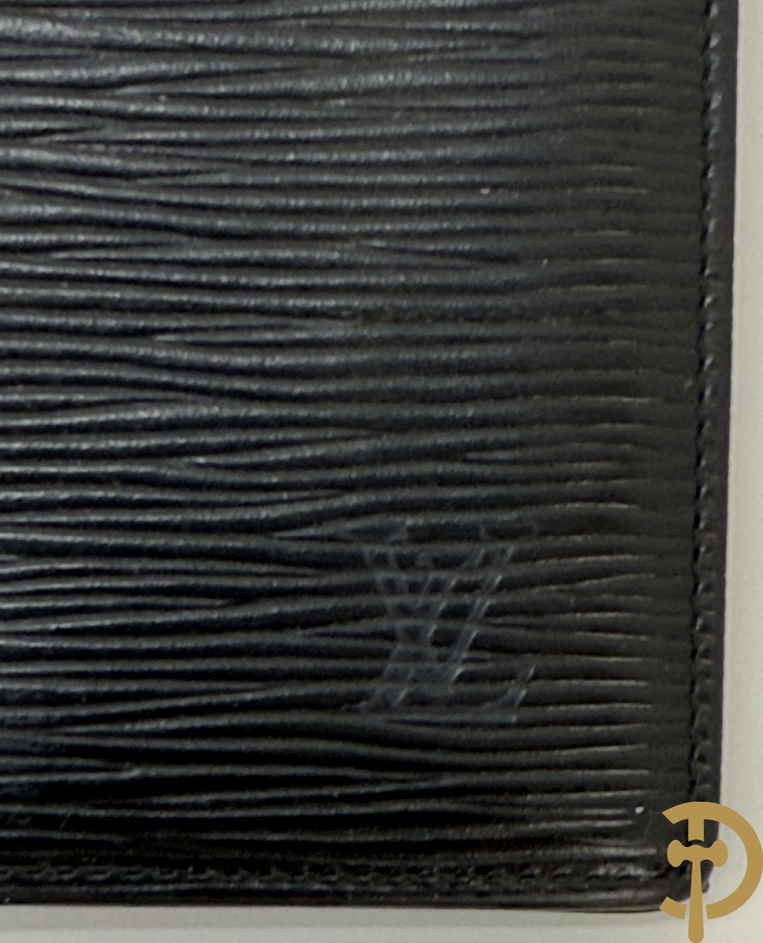 Lederen Louis Vuitton clutch + zwart lederen portefeuille Louis Vuitton