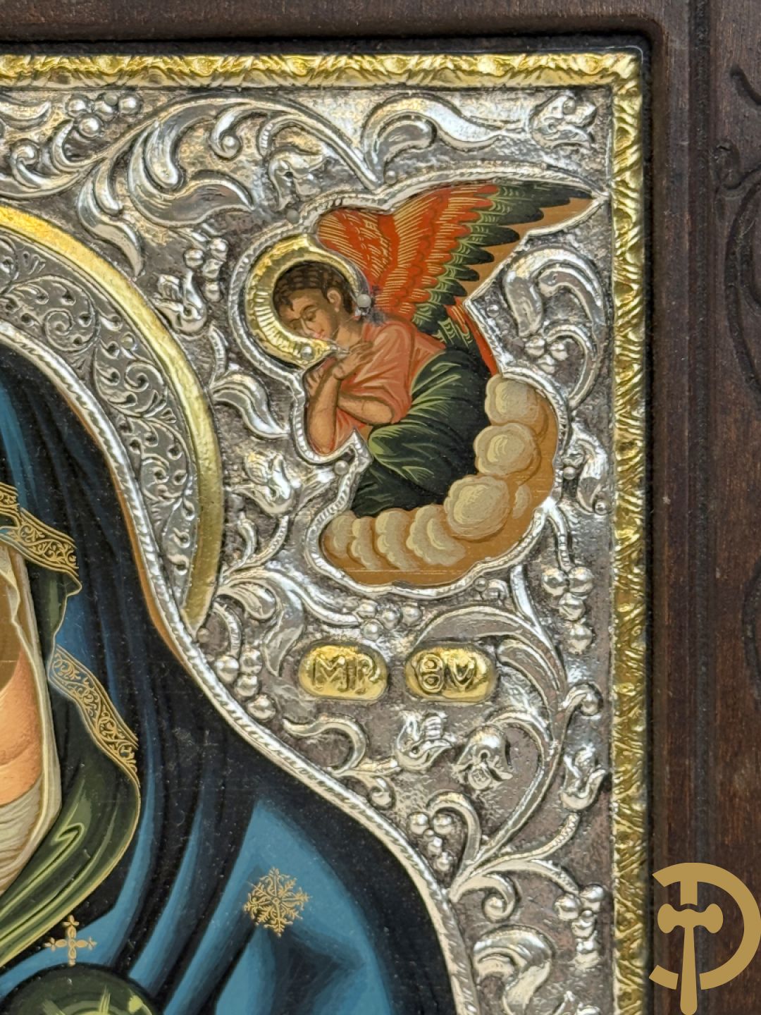 Ikoon met zilveren rizza 