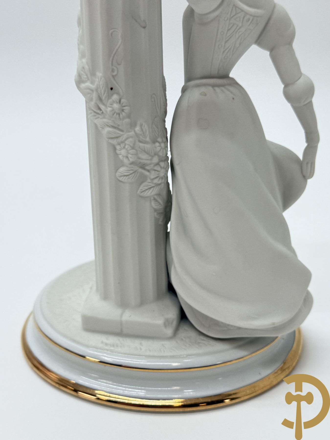 Paar porseleinen kandelaars van Franklin Mint 1986 uit de Romeo & Julia collection