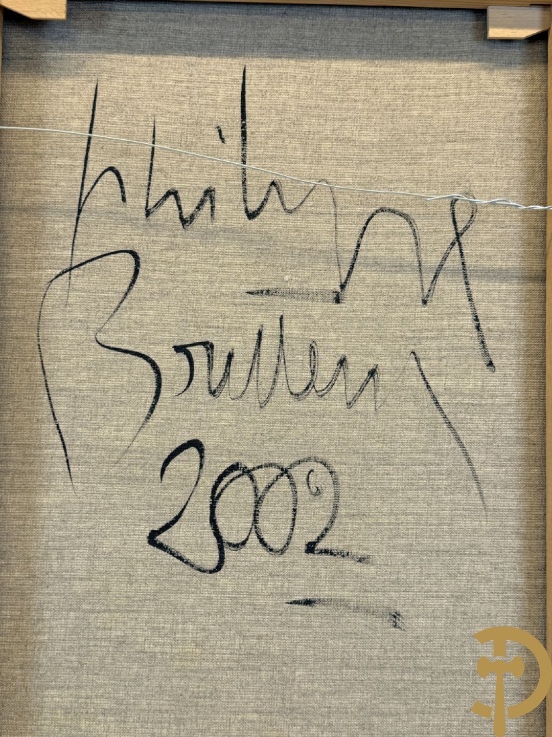 BOUTTENS Philippe getekend verso en gedateerd 2002 