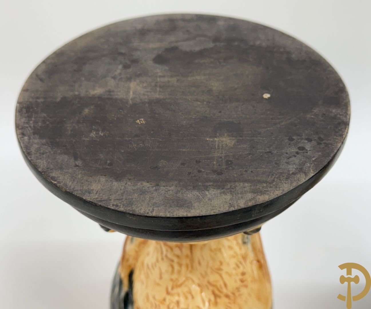 Vijf gekleurde keramieken vogels met afneembare kop, naar Martin Brothers