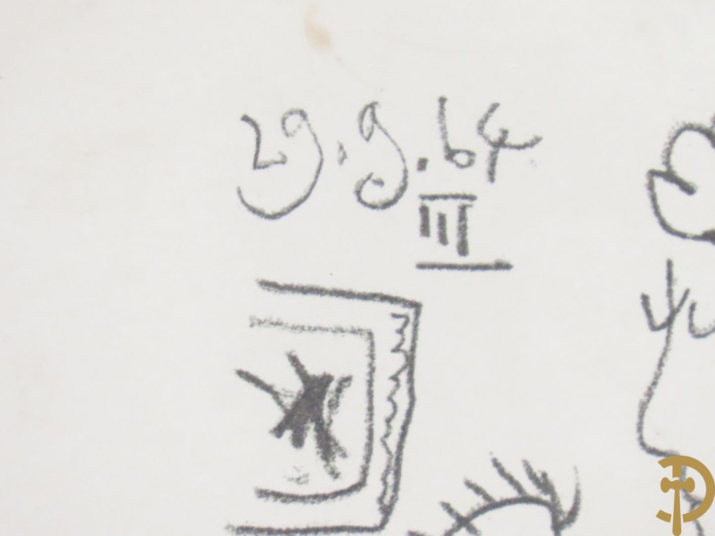 PICASSO Pablo naar 29.9.64 gedateerd 