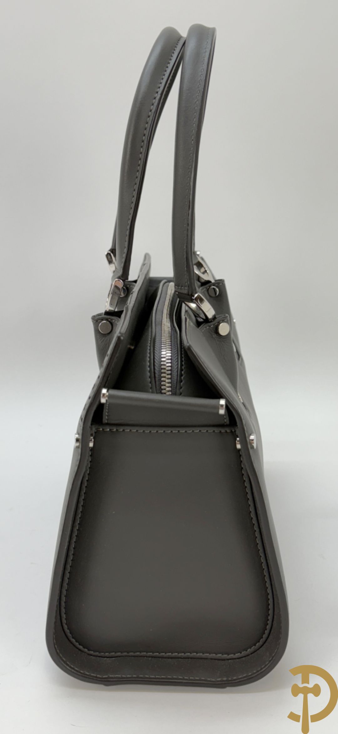 Lederen handtas Longchamps Paris Premier in bijhorende zak