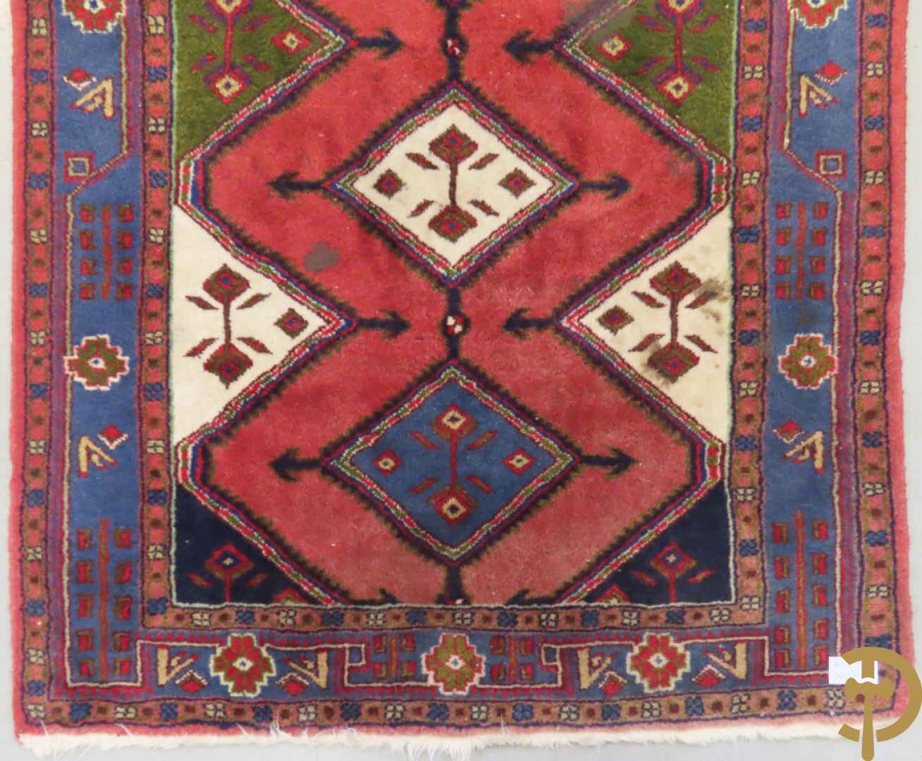 Drie oosterse handgeknoopte tapijten Kaukasus