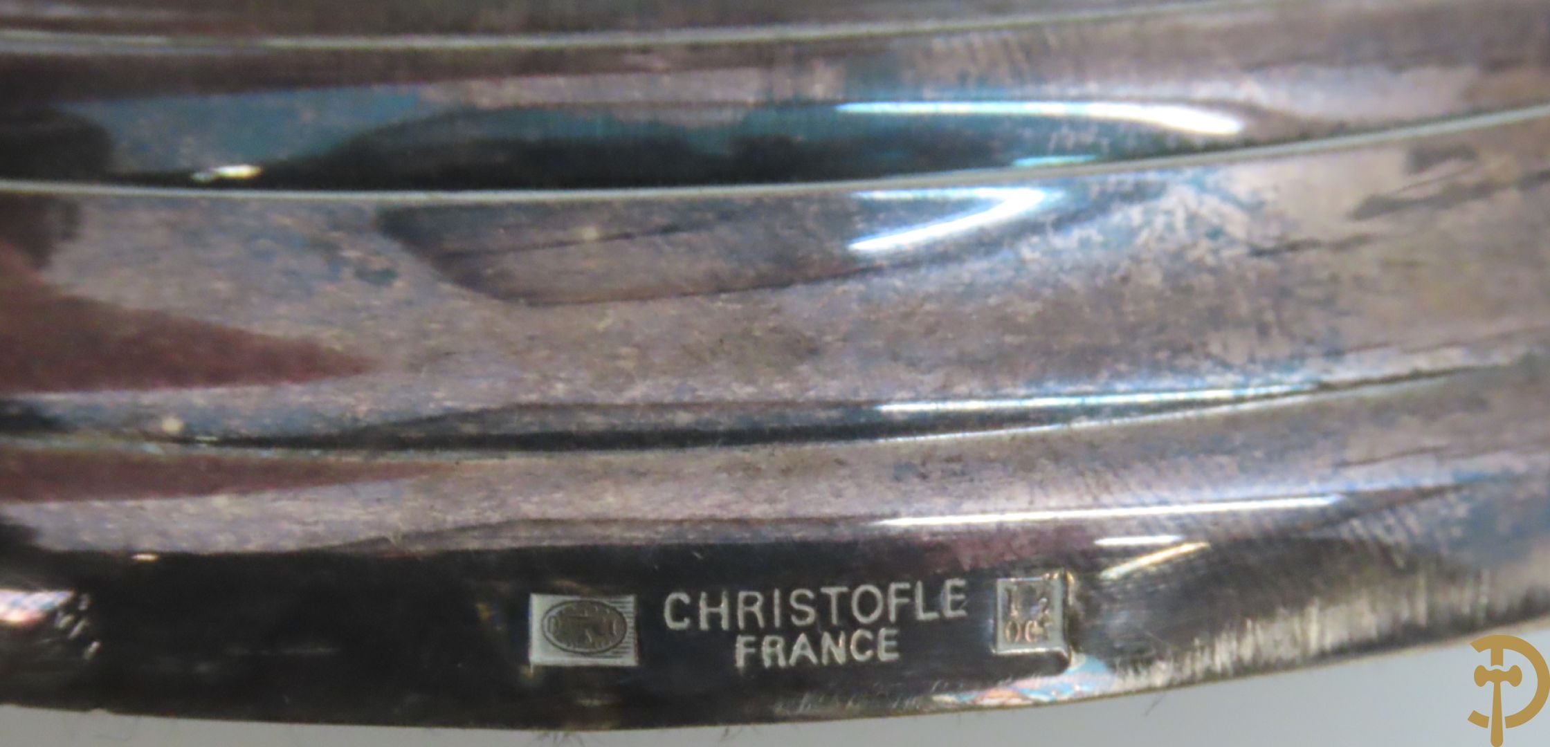 Zes paar verzilverde kandelaars